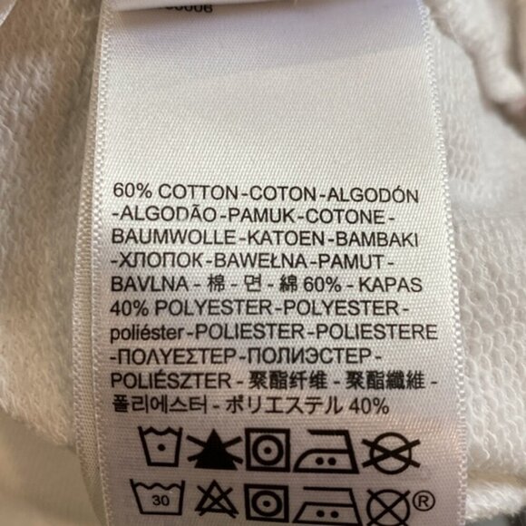 Levi's White Sweatshirt Into the Trees Fits Medium/large Oversized - Picture 9 of 10